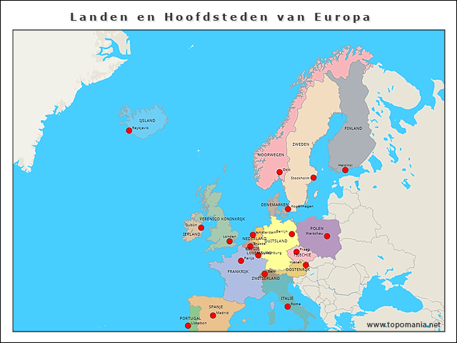 landen-en-hoofdsteden-van-europa