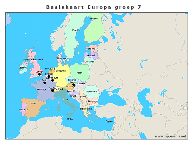 basiskaart-europa-groep-7