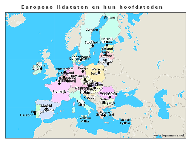 europese-lidstaten-en-hun-hoofdsteden