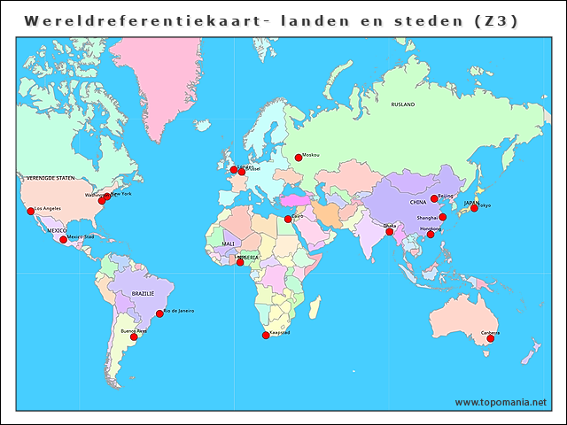 wereldreferentiekaart-landen-en-steden-(z3)