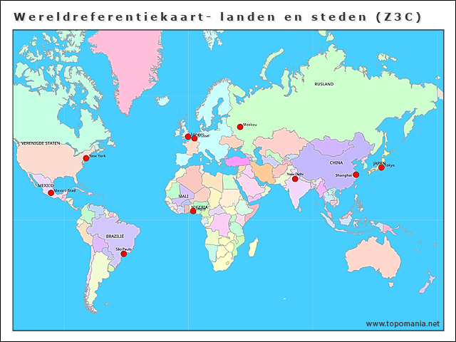 wereldreferentiekaart-landen-en-steden-(z3c)