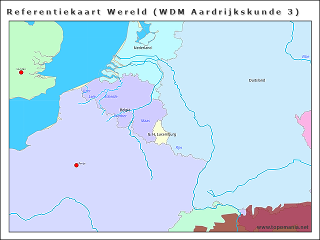 Geography Referentiekaart Wereld (WDM Aardrijkskunde 3) | www.topomania.net