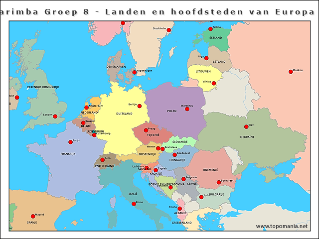 marimba-groep-8-landen-en-hoofdsteden-van-europa