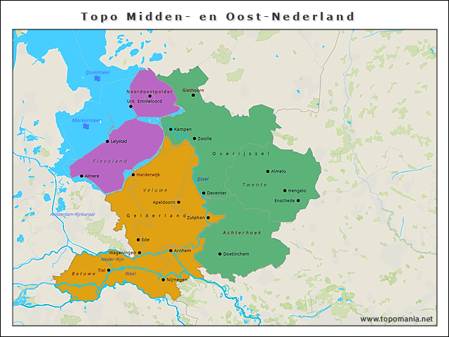topo-midden-en-oost-nederland