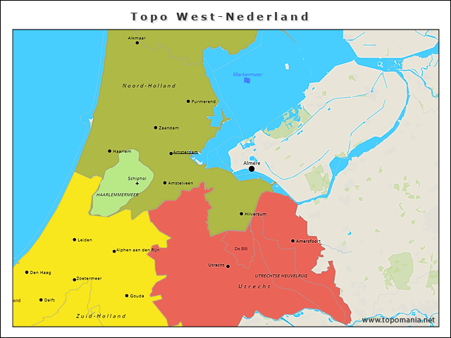 topo-west-nederland