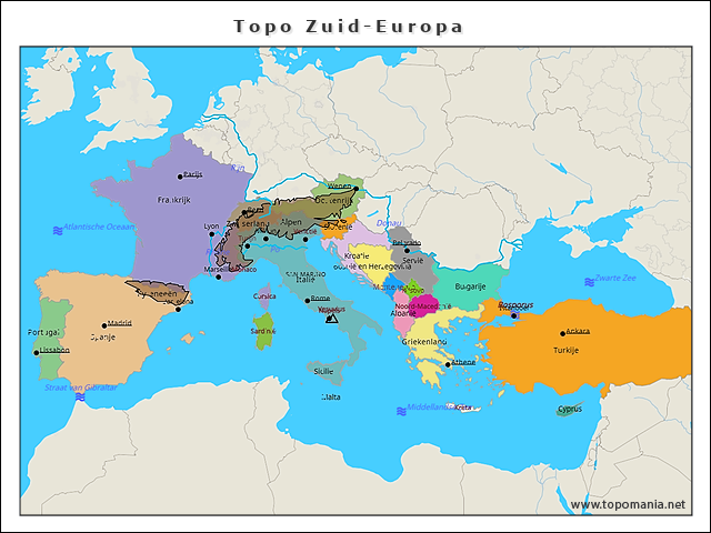 topo-zuid-europa