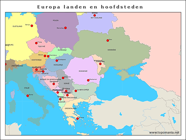 europa-landen-en-hoofdsteden