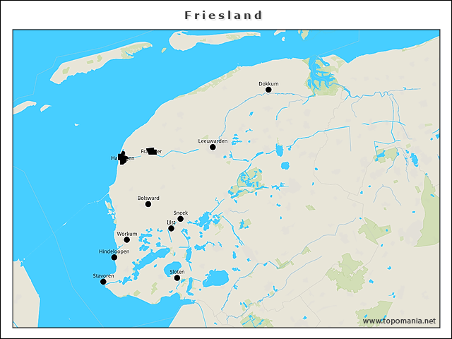 Topografie Friesland