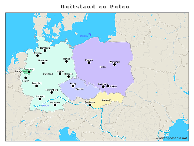 Topografie Duitsland en Polen | www.topomania.net
