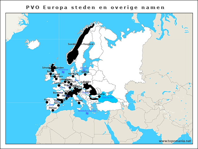 pvo-europa-steden-en-overige-namen
