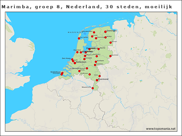 marimba-groep-8-nederland-30-steden-moeilijk