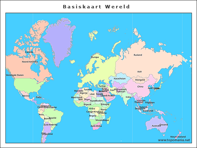 basiskaart-wereld