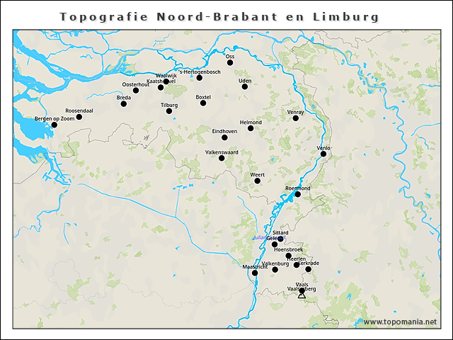 topografie-noord-brabant-en-limburg