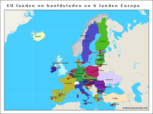 eu-landen-en-hoofdsteden-en-6-landen-europa