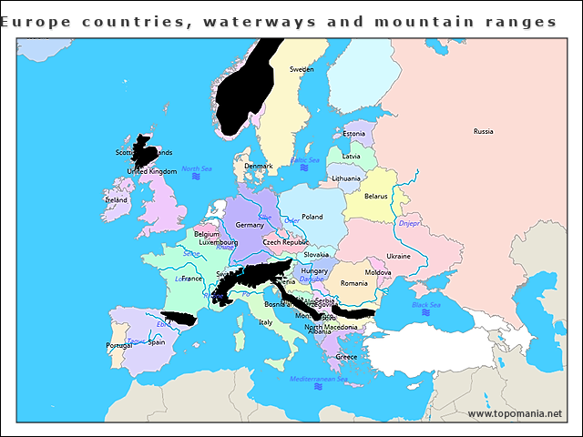 europe-countries-waterways-and-mountain-ranges