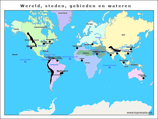wereld-steden-gebieden-en-wateren