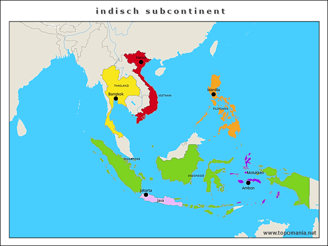Topografie indisch subcontinent | www.topomania.net