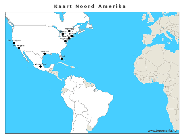 kaart-noord-amerika