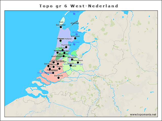 Topografie West Nederland Groep 6