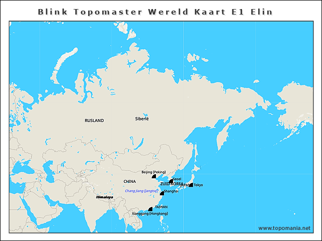 Topografie Blink Topomaster Wereld Kaart E1 Elin Www topomania