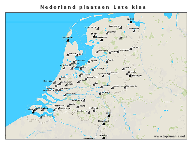 nederland-plaatsen-1ste-klas