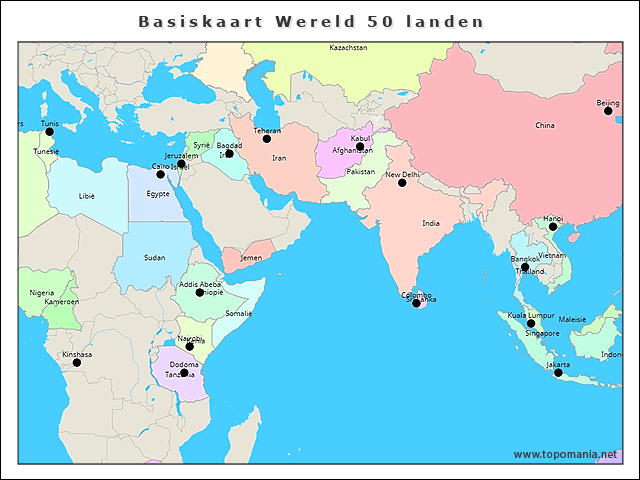 basiskaart-wereld-50-landen