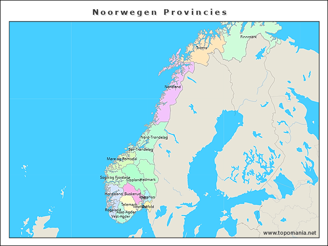 noorwegen-provincies