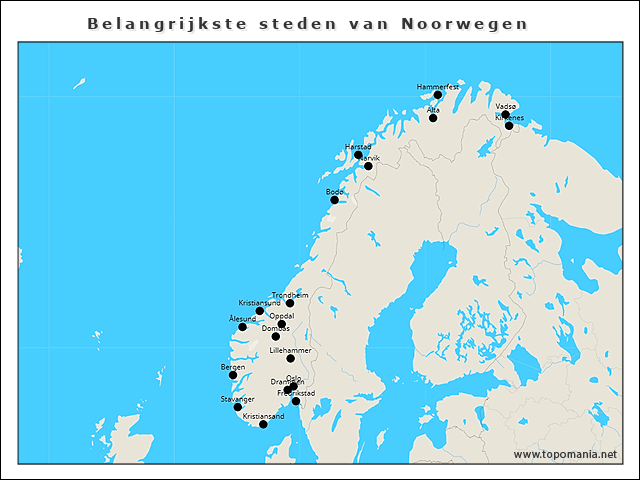 belangrijkste-steden-van-noorwegen