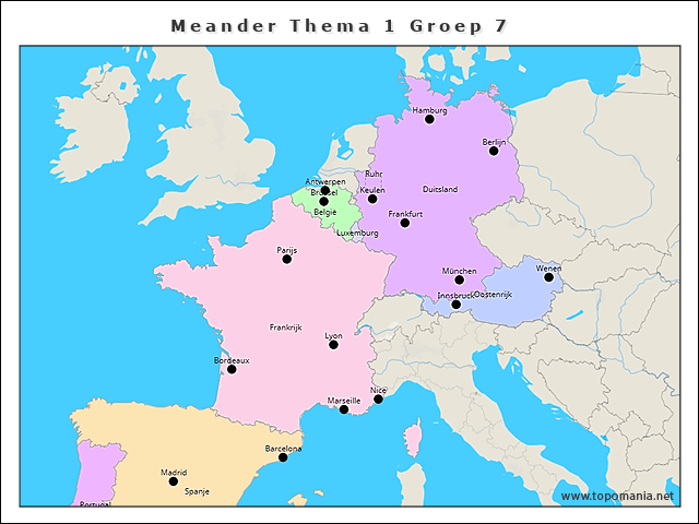 Topografie Meander Thema 1 Groep 7 | www.topomania.net