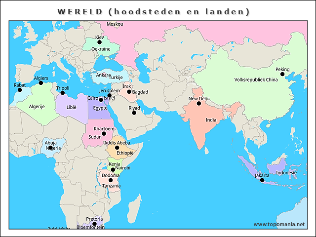 wereld-(hoodsteden-en-landen)
