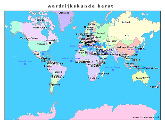 aardrijkskunde-kerst