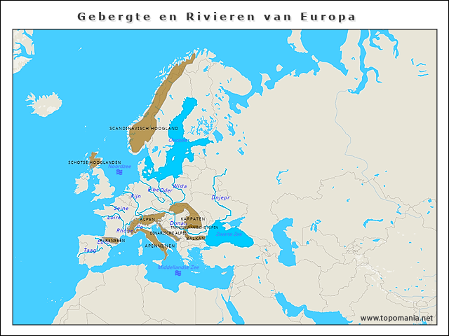 gebergte-en-rivieren-van-europa