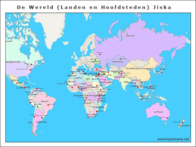de-wereld-(landen-en-hoofdsteden)-jiska
