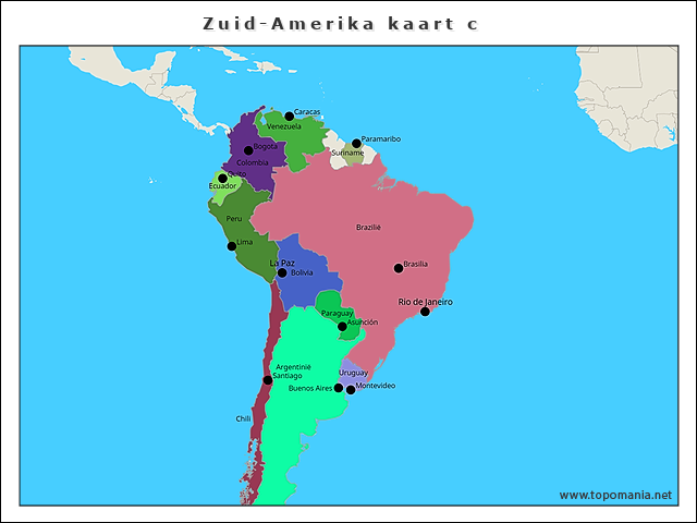 zuid-amerika-kaart-c