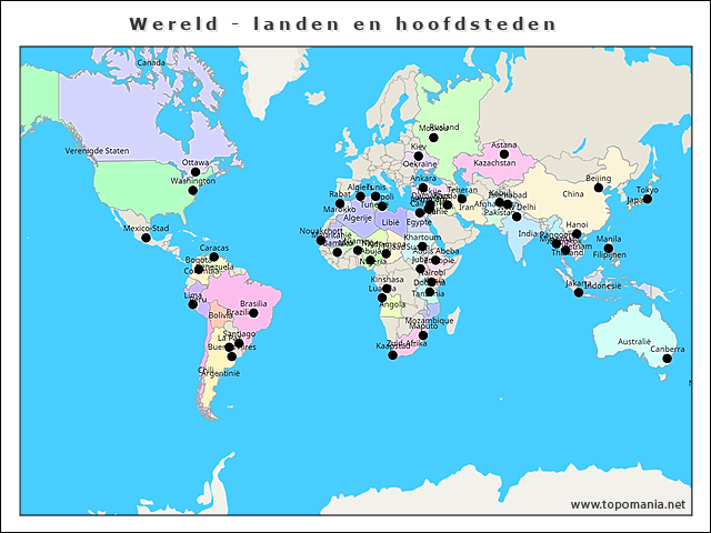 wereld-landen-en-hoofdsteden