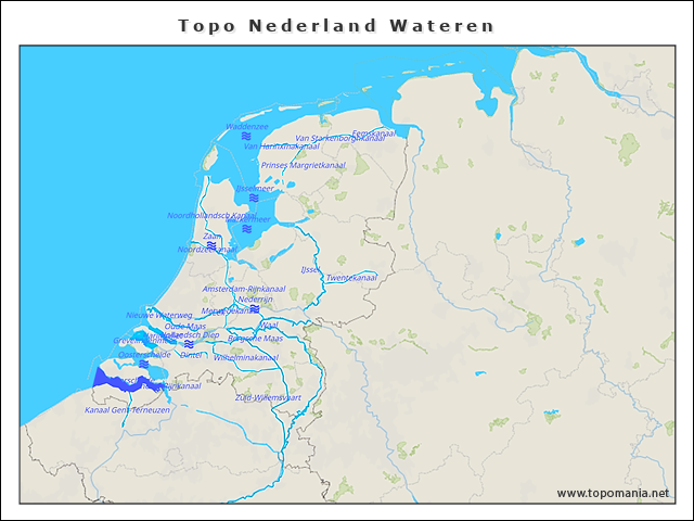 topo-nederland-wateren
