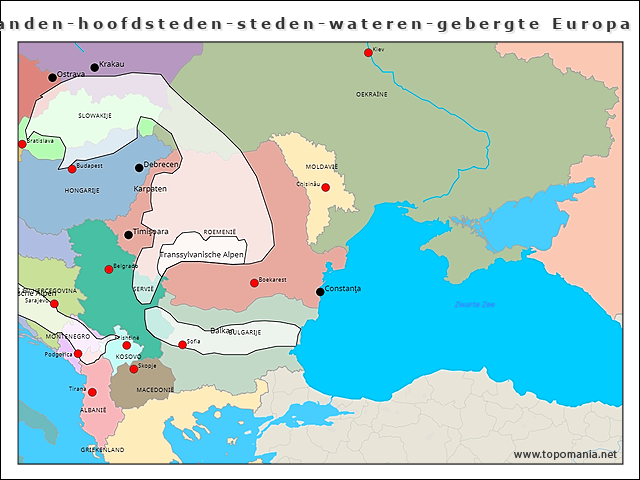landen-hoofdsteden-steden-wateren-gebergte-europa