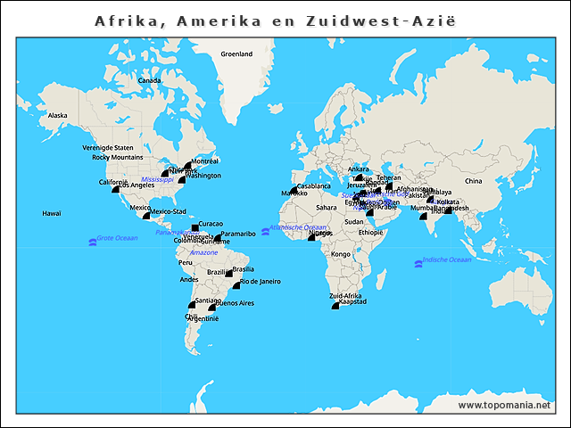 afrika-amerika-en-zuidwest-azie