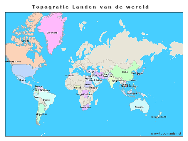 topografie-landen-van-de-wereld
