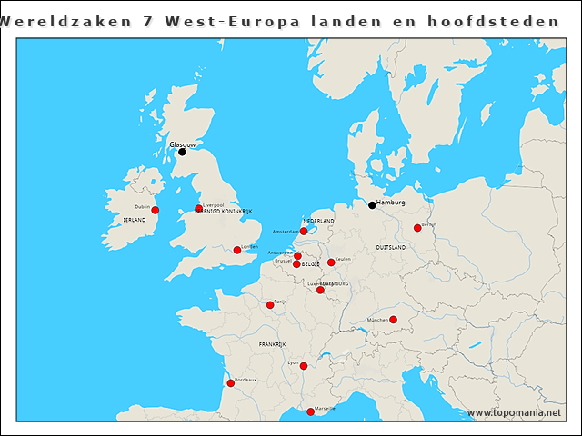 wereldzaken-7-west-europa-landen-en-hoofdsteden