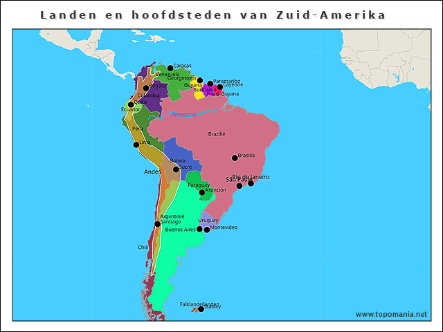 blinde-kaartkennis-zuid-amerika