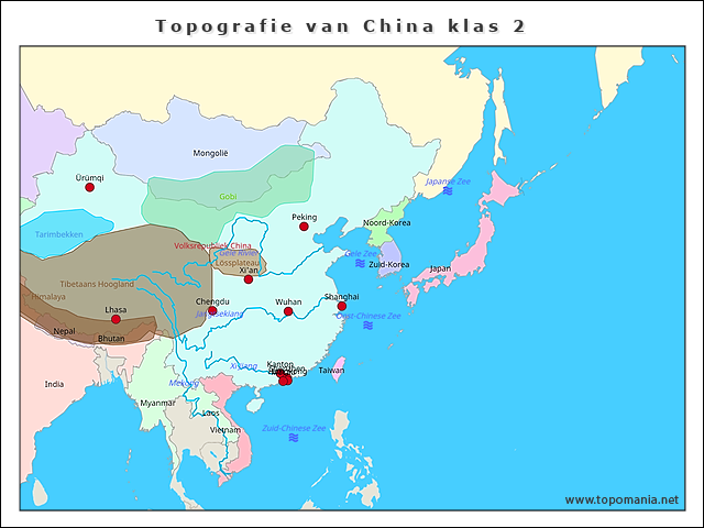 topografie-van-china-klas-2