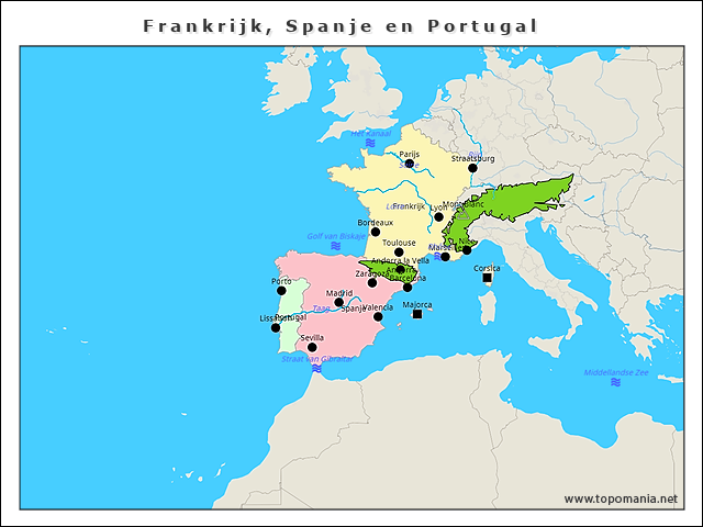 frankrijk-spanje-en-portugal