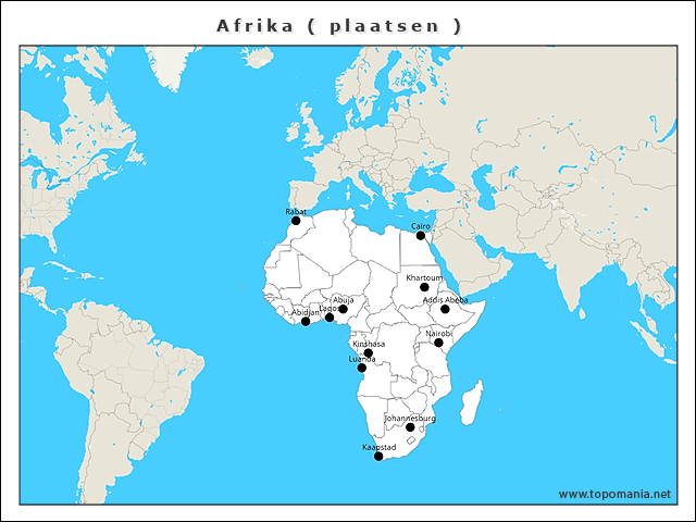 afrika-(-plaatsen-)