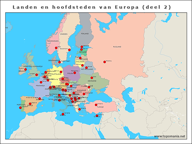 landen-en-hoofdsteden-van-europa-vives