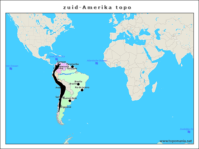 zuid-amerika-topo