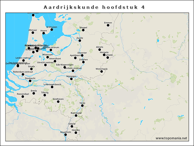 Topografie Aardrijkskunde hoofdstuk 4 | www.topomania.net