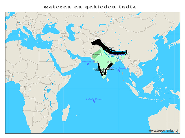 wateren-en-gebieden-india