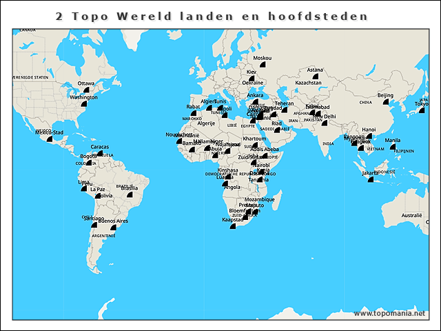 2-topo-wereld-landen-en-hoofdsteden