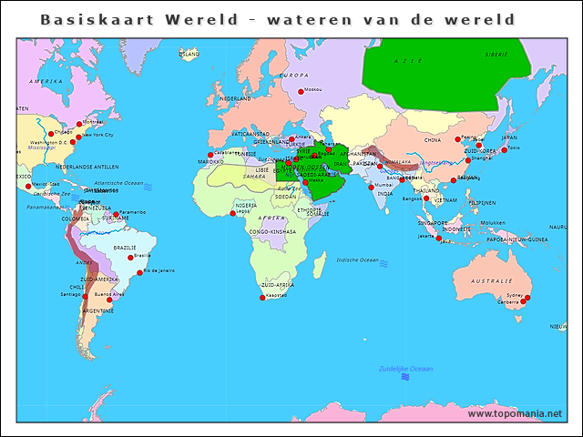 basiskaart-wereld-wateren-van-de-wereld